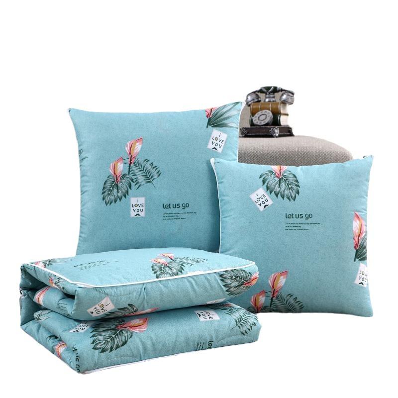 Dual-Use Pillow Blanket: Air Conditioning Quilt & Lumbar Cushion for Sofa, Car, or Office