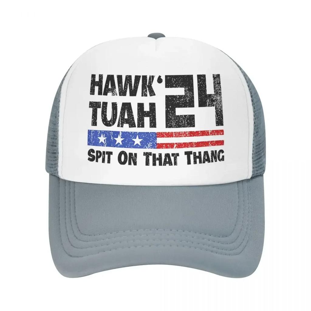 Adult Hawk Tuah 24 Spit On That Thang Trucker Hats HipHop Mesh Baseball Caps Dad Hat Trucker Hat Adjustable Trucker Cap Spring
