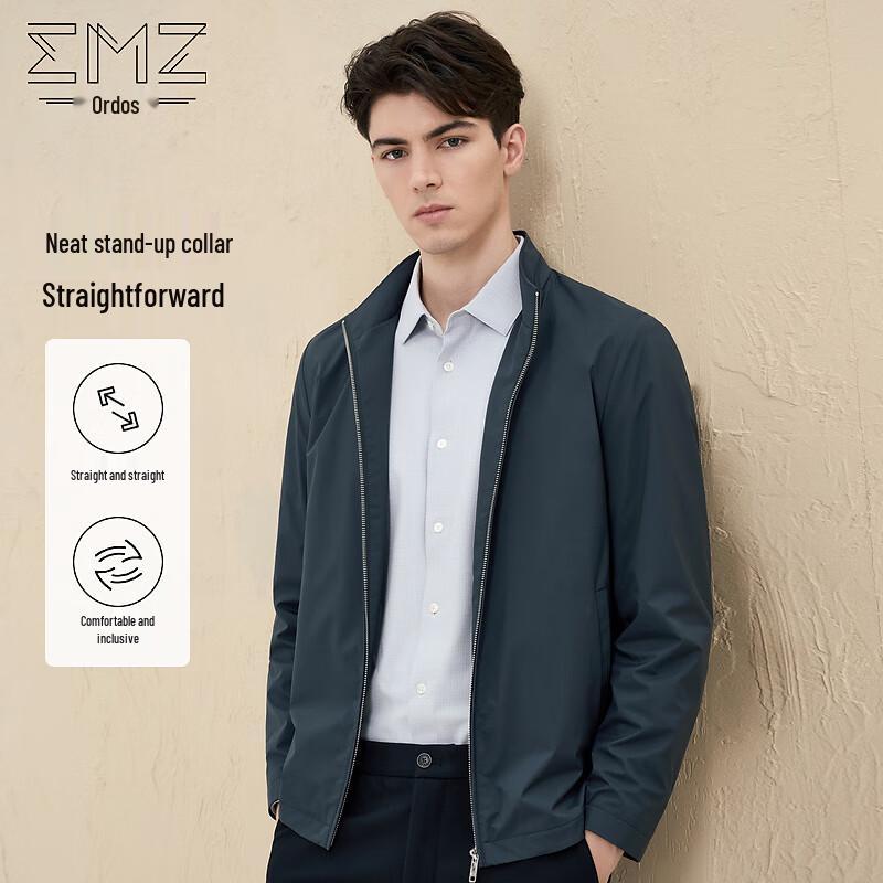 EMZ Erdos Men's Lightweight Comfort Stretch Stand Collar Jacket