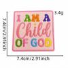 10pcs Embroidery Faith Text Patches Iron On God Jesus Emblem DIY Clothing Stripe Appliques Sewing Wappen Wholesale Cheap