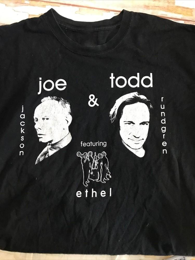 

1 side Joe Jackson Todd Rundgren Tour Shirt Classic Black Unisex S-5XL E1206 Unisex T-Shirt Graphic Tee S