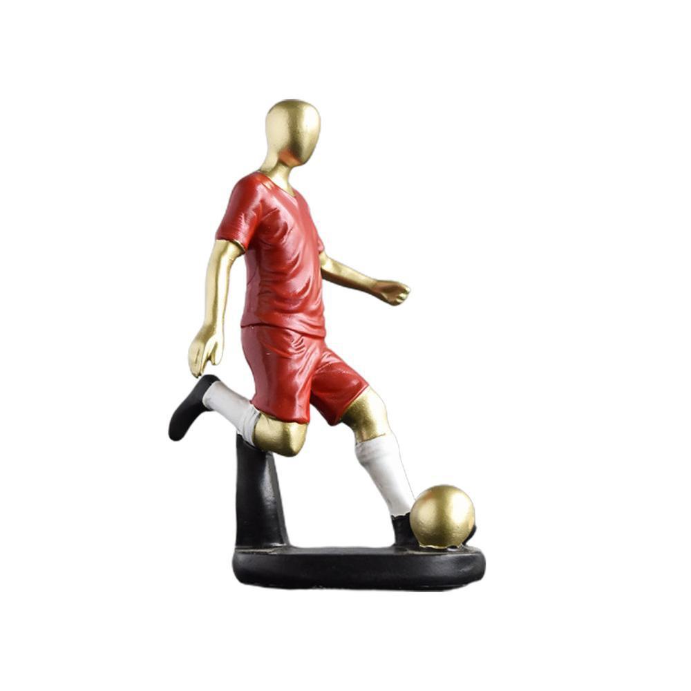 

Mini Soccer Team Figurine Kawaii Football Player Statue Football Player Resin Figurine Car Style 7