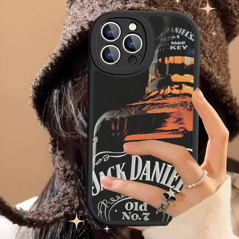 Classic Whiskey Logo J-Jack D-DanielS Phone Case For IPhone 11 12 13 14 15 16 Pro Max Plus Leather Cover