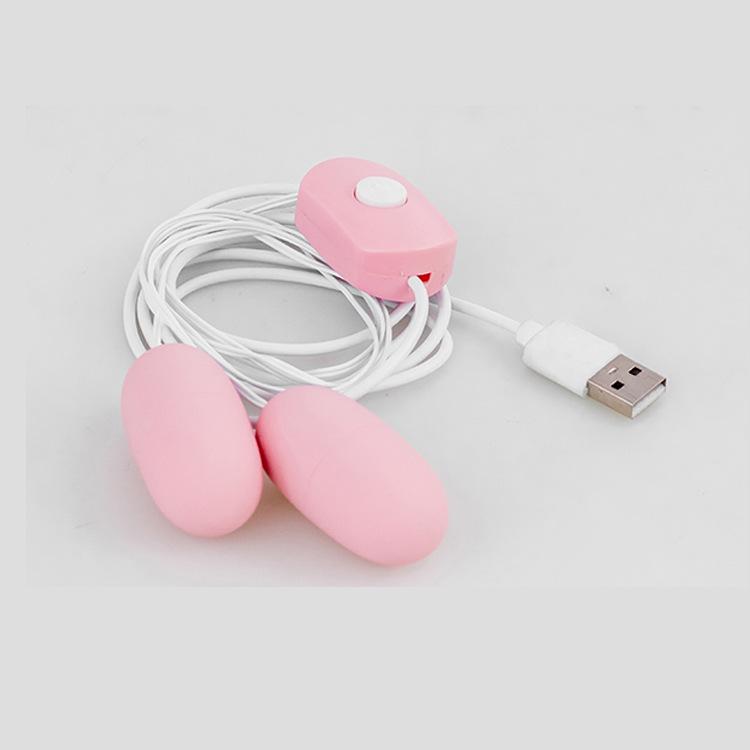 Women's USB Rechargeable Double-Head Vibrator - High-Power Erotic Self-Pleasure Toy with Strong Vibration