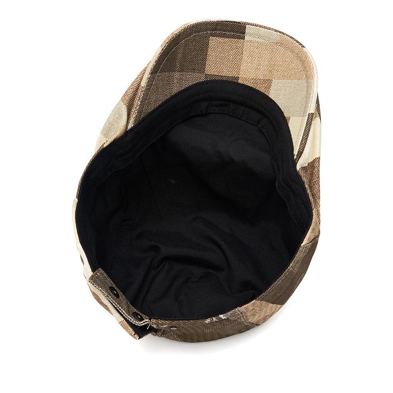 Plaid Beret Unisex Spring Summer British Forward Cap Sunshade Cap
