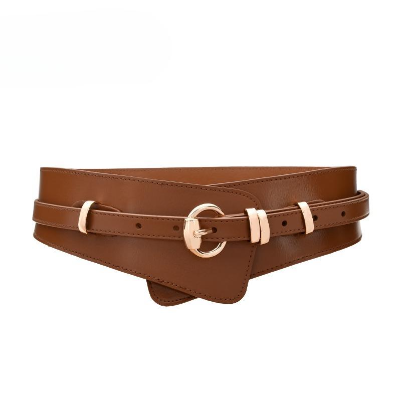 New Trendy Belt Women's Decorative Waistband with Coat Skirt Waistband Tucked Waist Wide Belt Belt