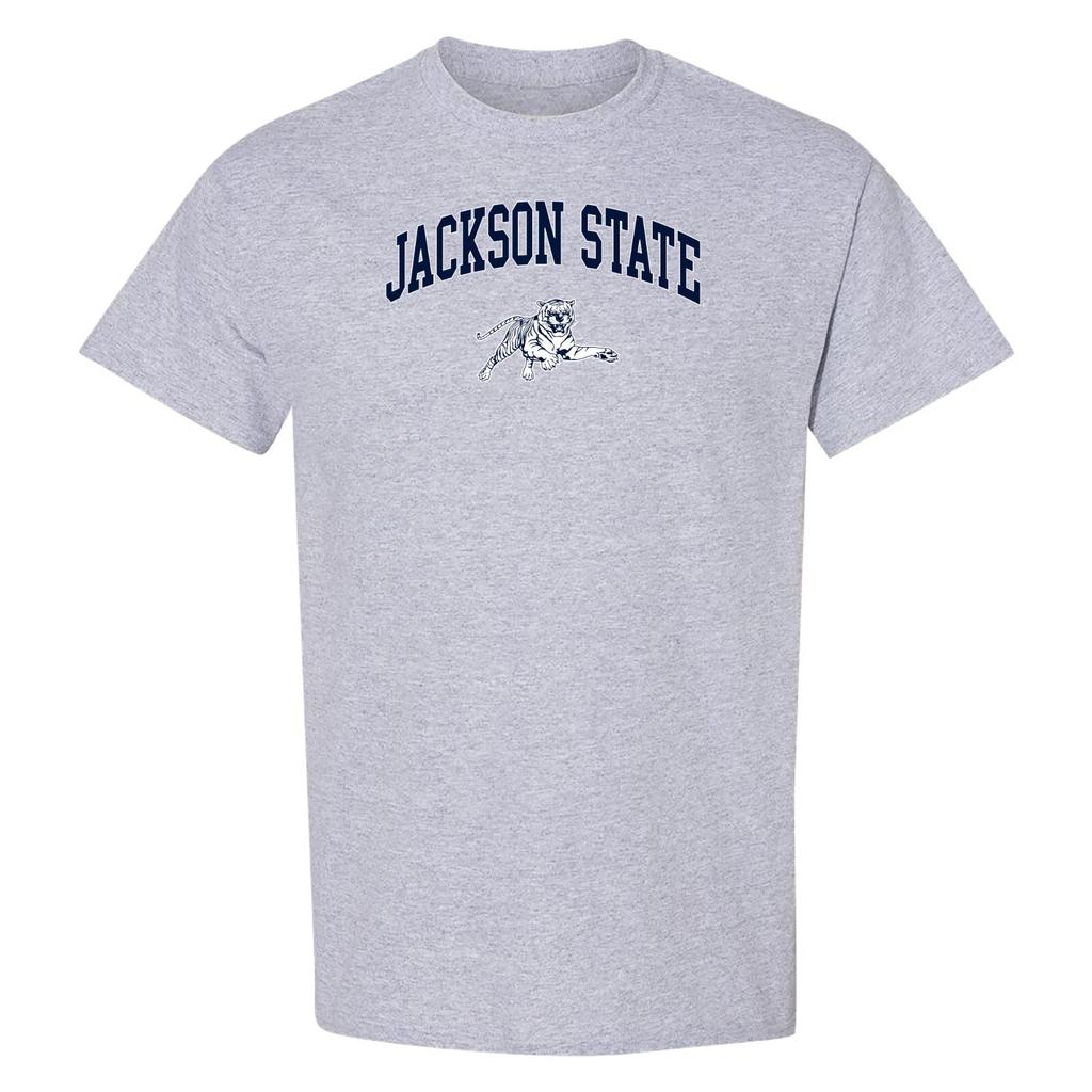 Jackson State Tigers Arch Logo - NCAA University T Shirt