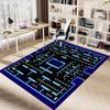 1pc Pacman Maze Adventure Carpet for Playroom Bedroom Living Room Sofa Home Decor,kids Game Area Rug Non-slip Floor Mat Y730144