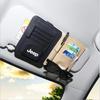 Car Sun Visor Organizer Storage Bag Sunglasses Case For Jeep Wrangler Rubicon Renegade Compass Grand Cherokee Patriot Liberty jk ALX1