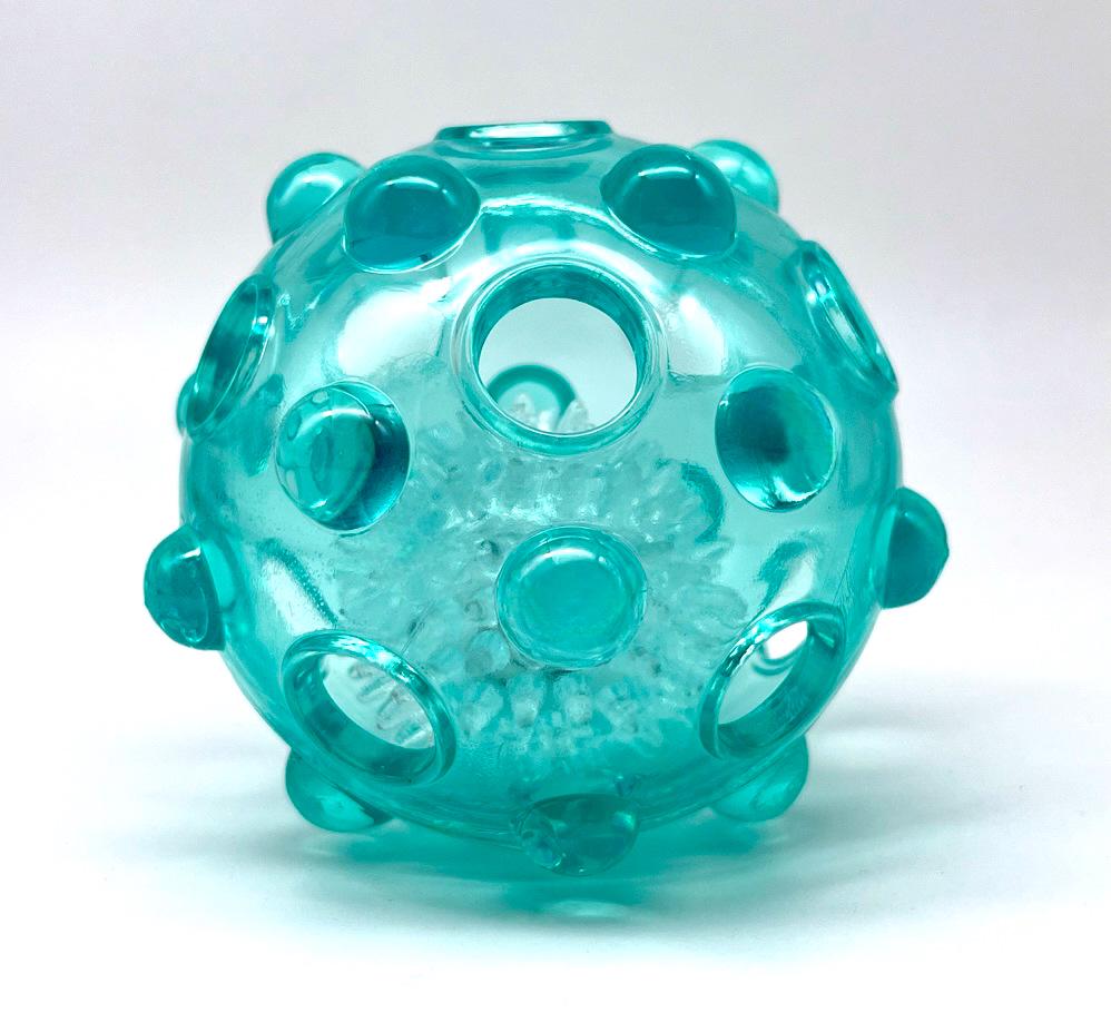 Two-Color Flashing Hollow Dog Toy with Shaking Sound and Splittable Design