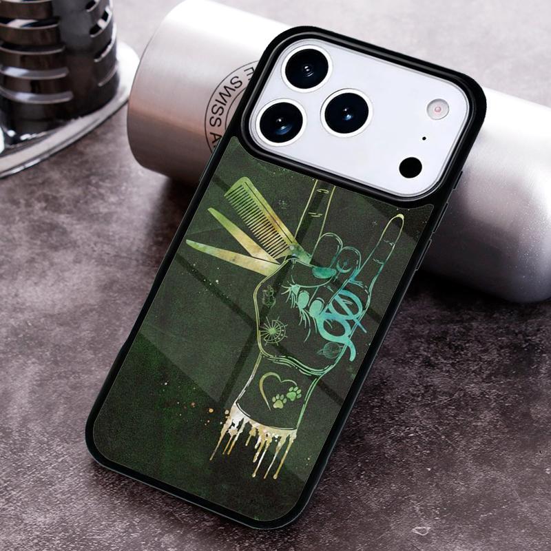 Barber Shop Hair Stylist Salon soft Phone Case For iPhone 17 16 15 14 13 12 11 Pro Max Plus 17Air Soft Silicone Cover