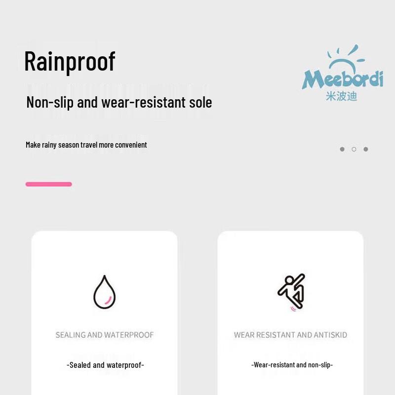 Mibodi Reusable Anti-Slip Rain Shoe Covers