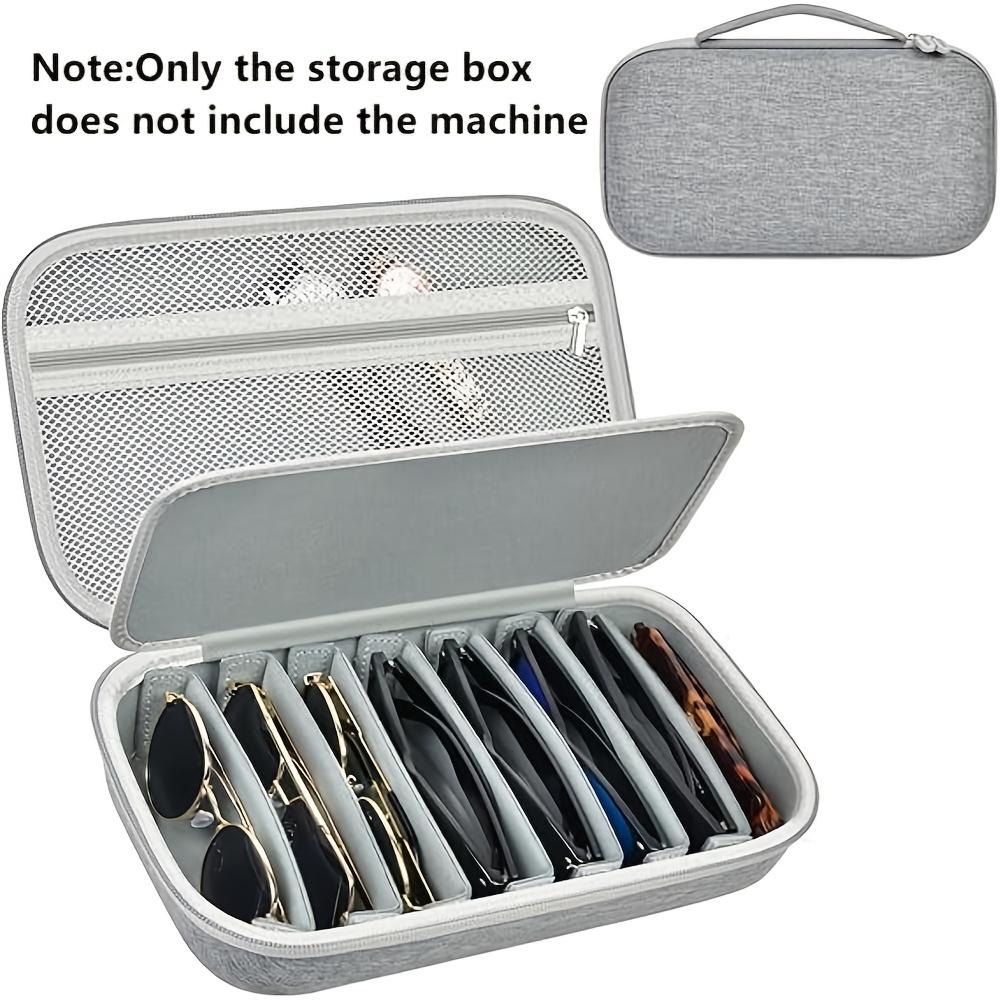 

Портативная сумка-чехол для хранения очков в путешествиях, Модный футляр для очков с органайзером для кабелей данных, Защитный держатель для поляризационных очков белый