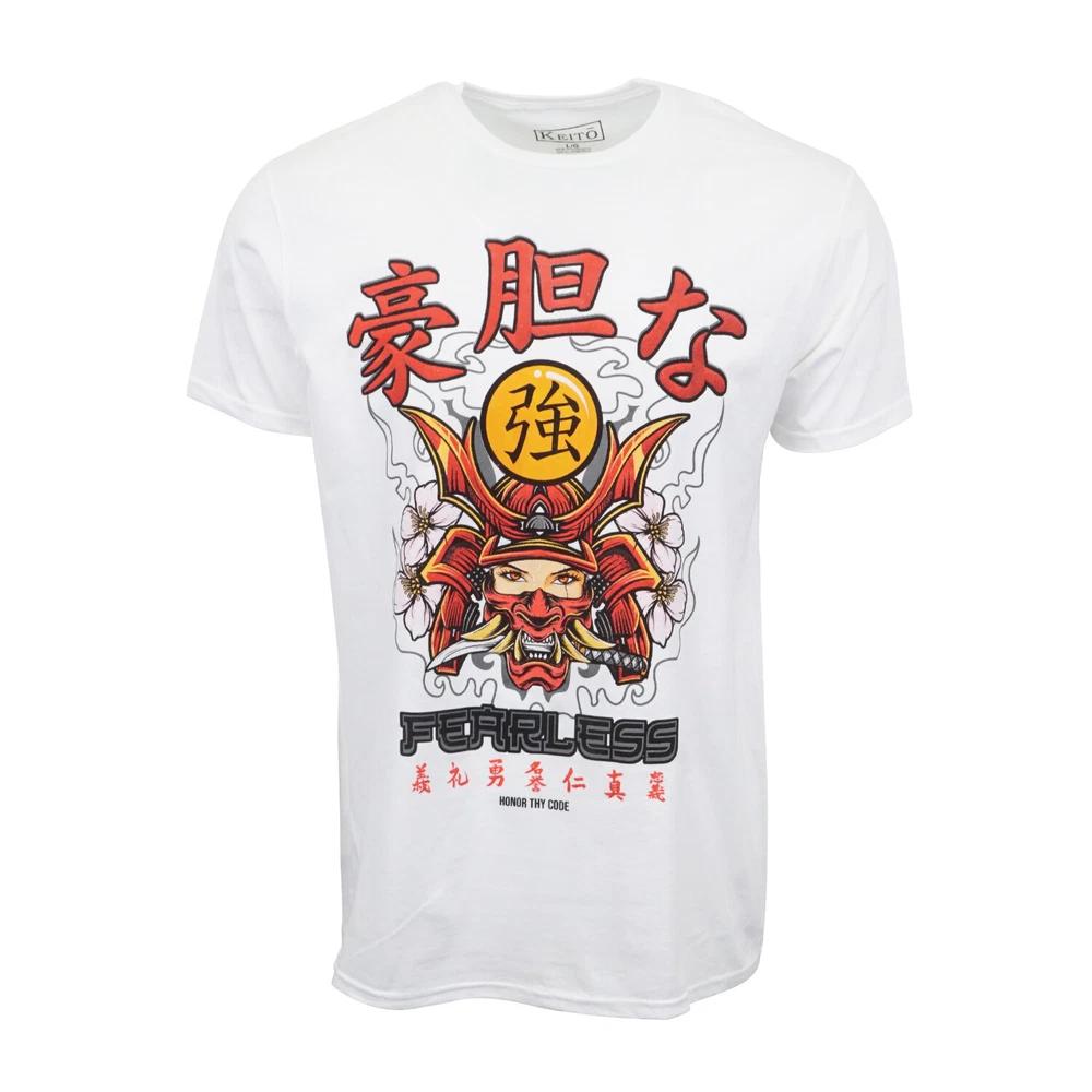 Keito Unisexs White Graphic T Shirt S