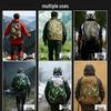 Camouflage 80L Wasserdichter Digitaler Rucksack mit Regenhülle – Ideal für Wandern, Trekking, Radfahren und Schule.