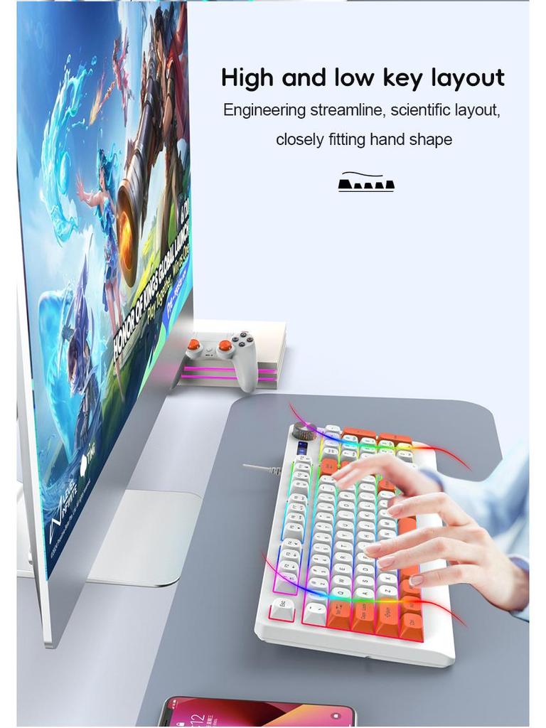 K93 Wired Gaming Keyboard - 93-Key RGB Mechanical Keyboard