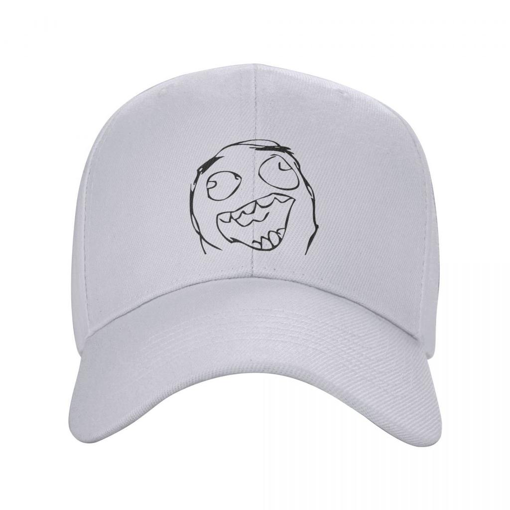 Rage Guy Face Funny Baseball Caps Snapback Men Women Hats Adjustable Cap Hip Hop Baseball Hat Casquette