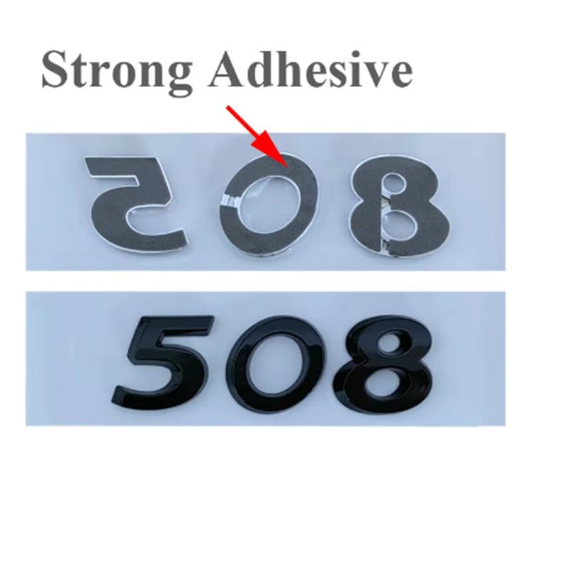 2026 Hot Car Sticker 3D ABS Chrome Car Trunk Sticker For Peugeot Logo Letters 206 207 301 307 308 408 508 2008 3008 4008 5008 Le