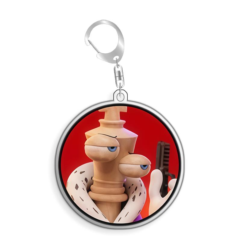 For The Amazing Digital Circus Pomni Zooble Gangle Kinger Ragatha Acrylic Selfmade Cute Cartoon Anime Keychain Pendant Toy Gift