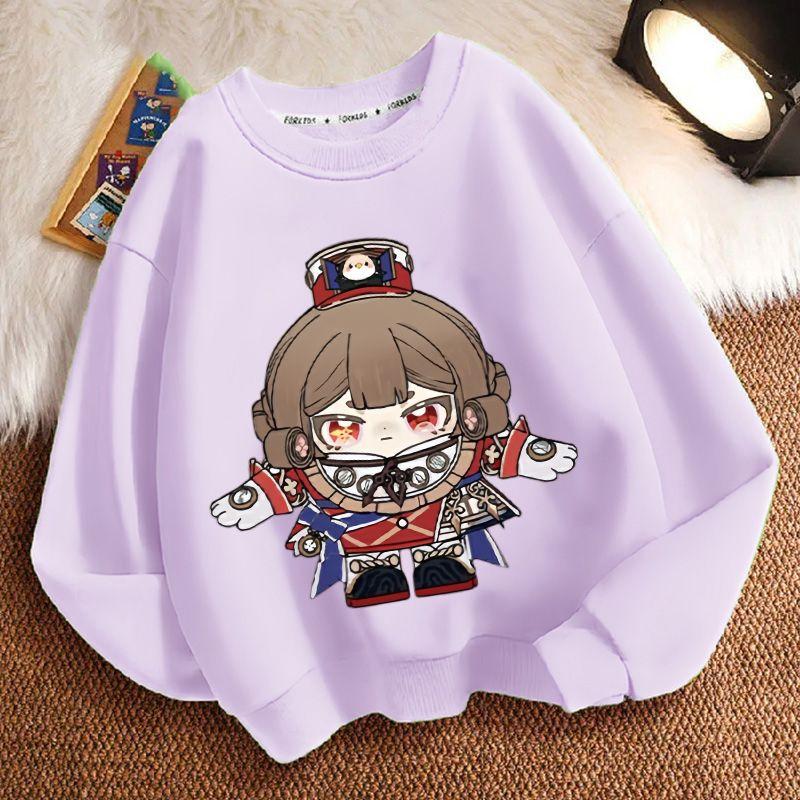 Children's Fashion Egg Boy Party Law Enforcement Judge Round-neck Hoodie Spring and Autumn Boys' and Girls' Long-sleeved Loose Coat