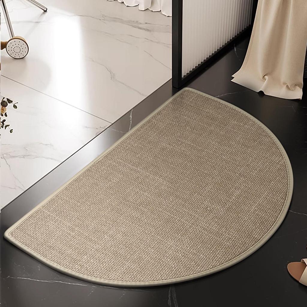 Absorbent Non-Slip Bathroom Mat - Quick-Drying Toilet & Washroom Entrance Rug