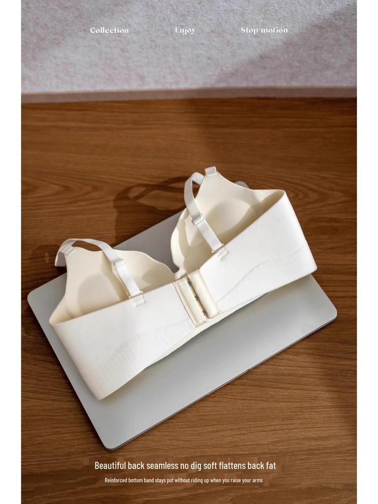 Original Seamless Gathered Thick-Cup Bra for Women