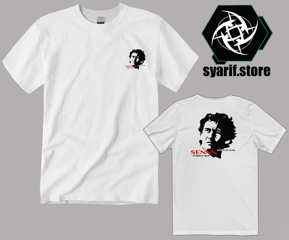 

Ayrton Senna Racing Car Men s White Size S to 5XL L