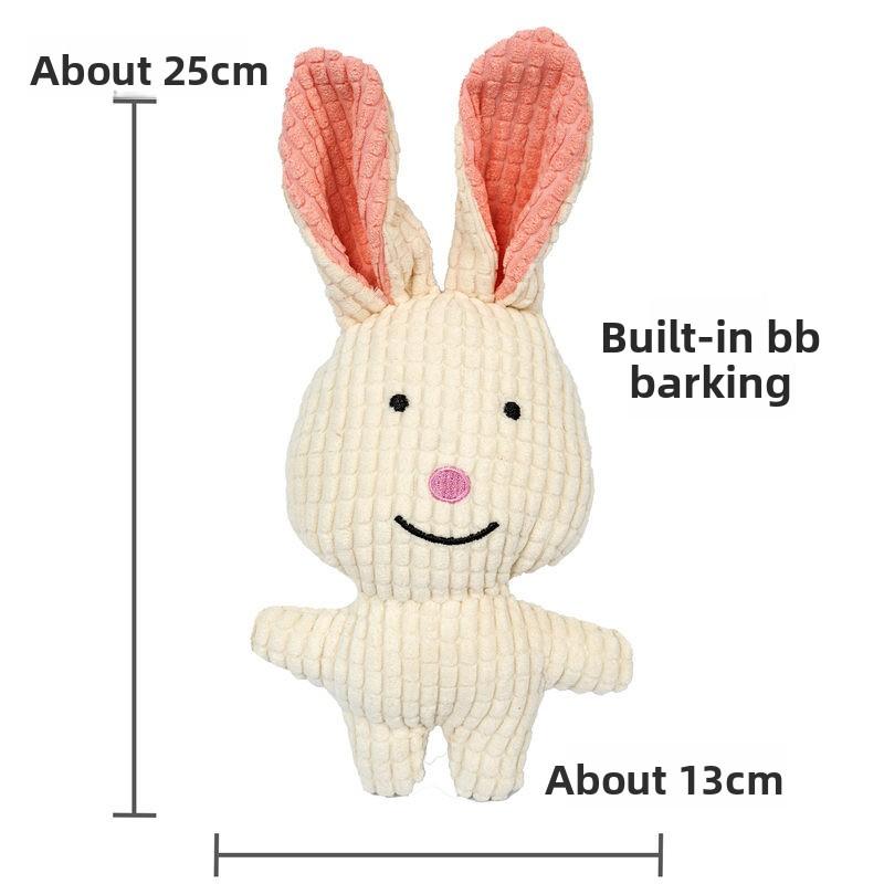 Pet Bites Resistant Dog Teeth Grinding Plush Self-entertaining Teddy Dog Cat Voice Toy Cat