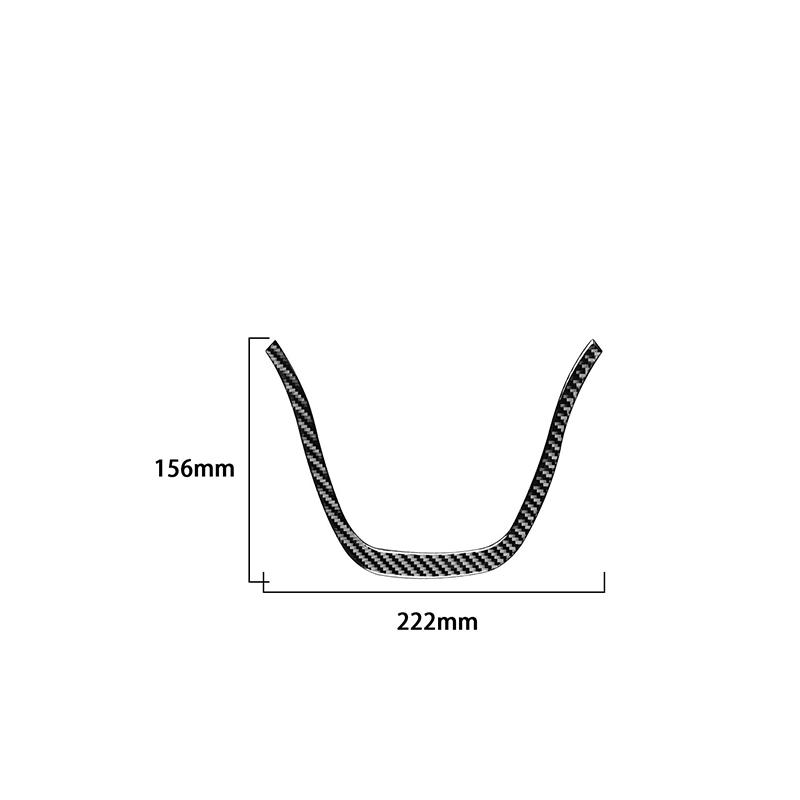 For VW Touareg 2011-2018 Soft Carbon Fiber Steering Wheel Chin Sticker Trim Car Interior Accessories Car Interior