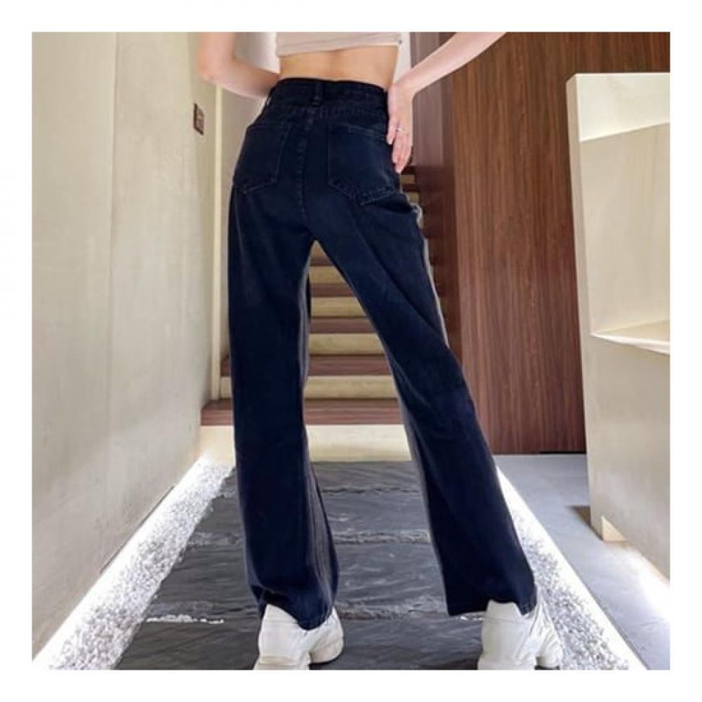 Navava Np249 Style Line Point Straight Denim Pants