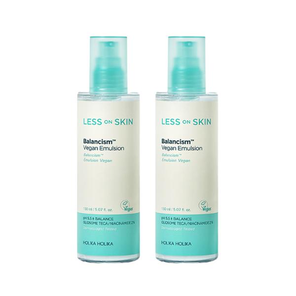 HOLIKA HOLIKA Less On Skin Balancism Vegane Hautpflegeserie (Toner 170 ml / Serum 50 ml / Emulsion 150 ml / Essence Pad 120 Blatt) (15 Optionen)