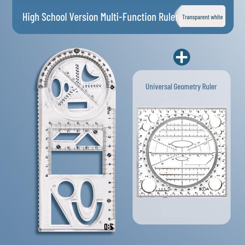 Multifunctional Geometric Drawing and Circle Template Ruler