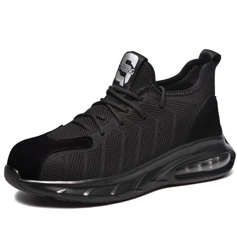 Security Protective Men Boots Fashion Work Sneakers Steel Toe Shoes Puncture-Proof Safety Boots Industrial Shoes Work Footwear