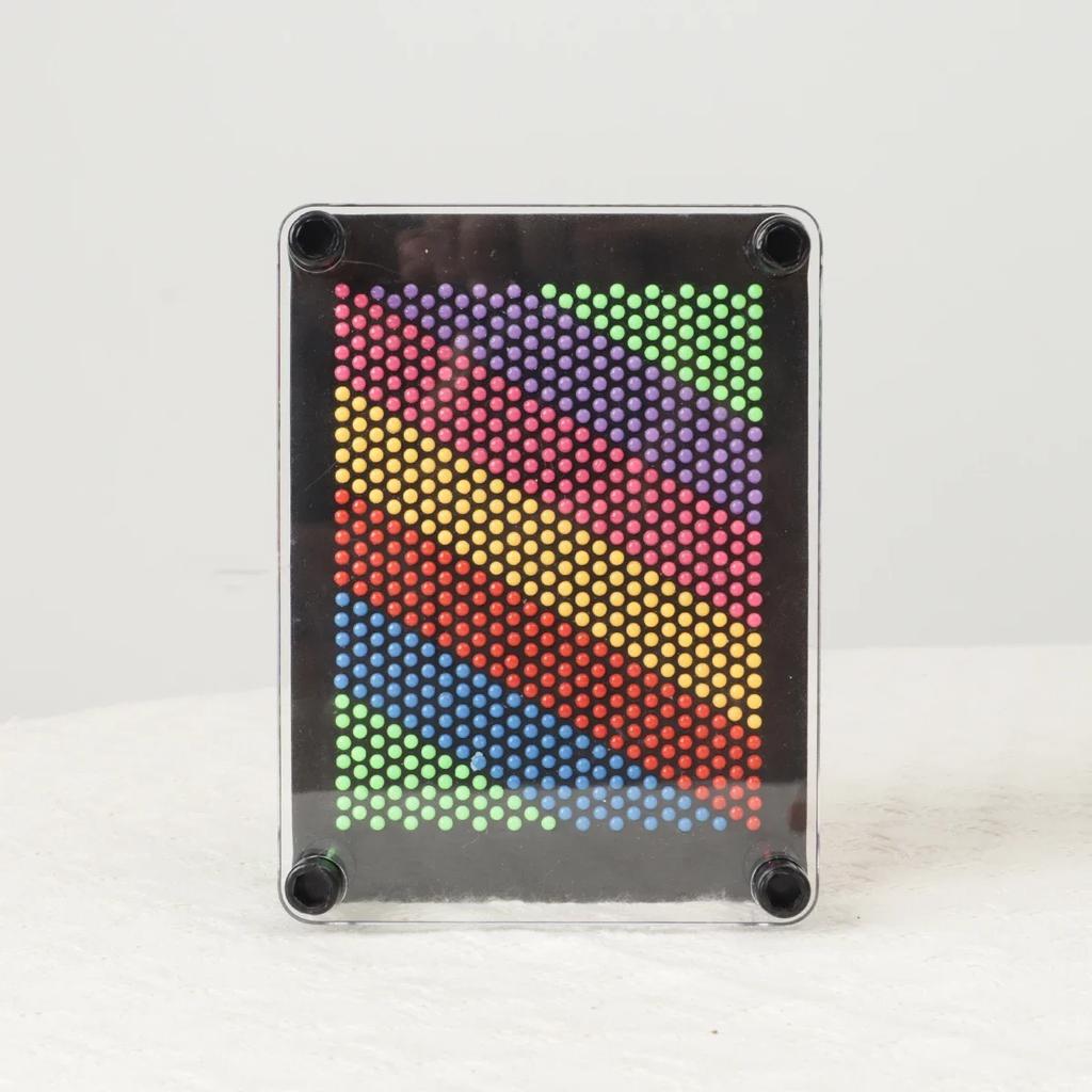 1pc-Creative Hand Model 3D Multi-variable Needle Painting Rainbow, Plastic Square Hand Print Hand Model Office Decoration