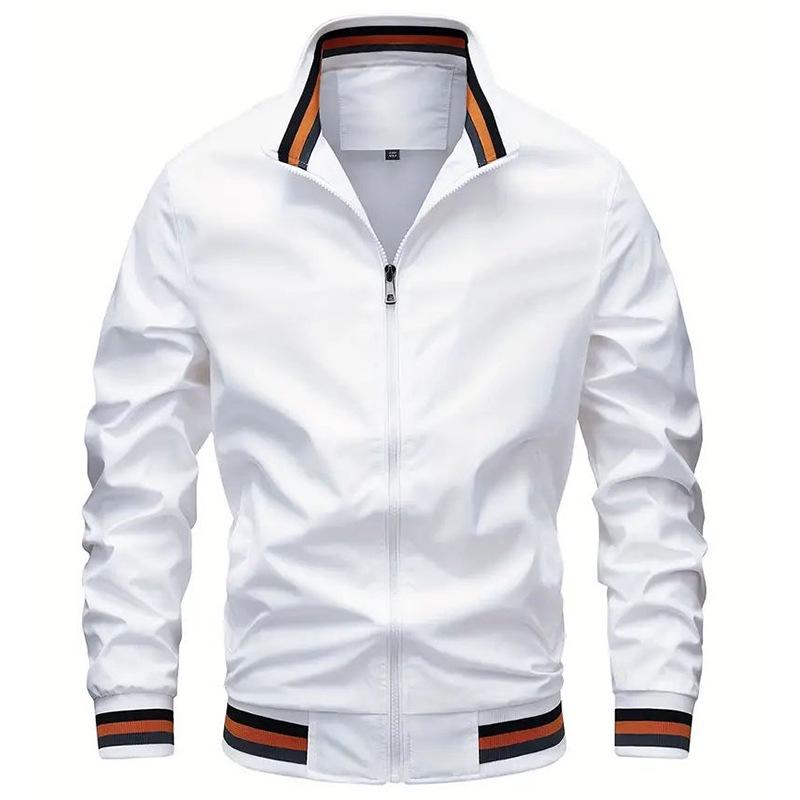 

Мужская повседневная спортивная куртка на молнии со стойкой - Европейский и американский стиль 3XL