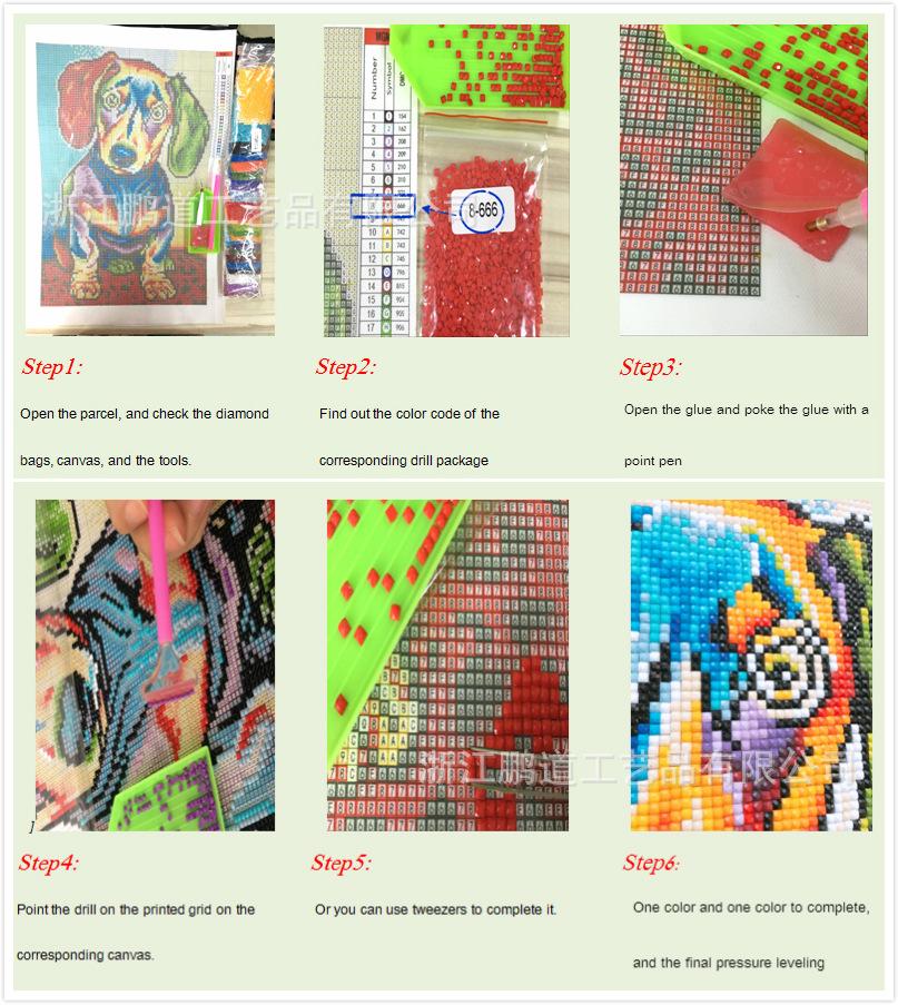 30x30cm Square DIY 5D Full Drill Beauty Eagle Cross Stitch Masonry  Home Decor