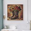 Diamond Painting Animal Diamond Mosaic Cowboy Boots  Cross Stitch Kit Diamond Embroidery Crystal Sunflowers Home Decoration