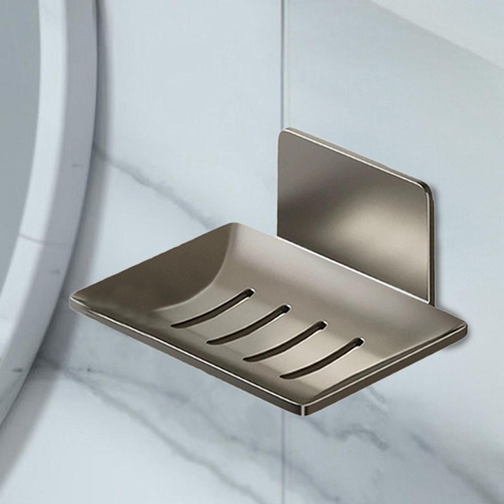 Soap Holder Soap Tray Metal Modern Sturdy Metal Soap Box Self Draining Easy To