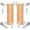 2Pcs Bifold Door Hardware Repair Kit Include Top & Bottom Bracket Sliding Barn Door Hardware Kit with Pivots Door Repair Parts
