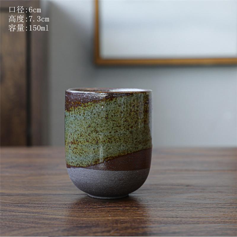 Coarse Pottery Master Cup Retro Kung Fu Teacup Master Cup Latte Flower Personal Cup Tea Cup Large Teacup