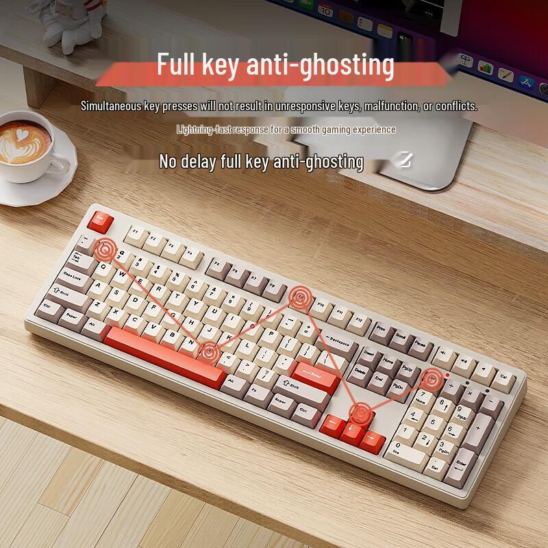 Qianxingzhe CR87 Cherry MX Tri-Mode Mechanical Gaming Keyboard