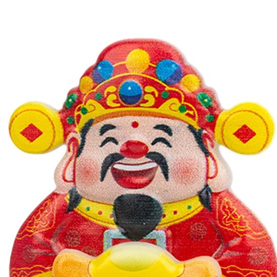 2Pcs God of Wealth Refrigerator Magnet Rotatable Home Office Kitchen Fortune Cat Magnetic Whiteboard Locker Fridge