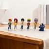 6Pcs PVC Kpop Hunter Figure Animated Movie Character Figurine Statue Cartoon Boys Collectible Model Home Office Desktop Decoration Ornament