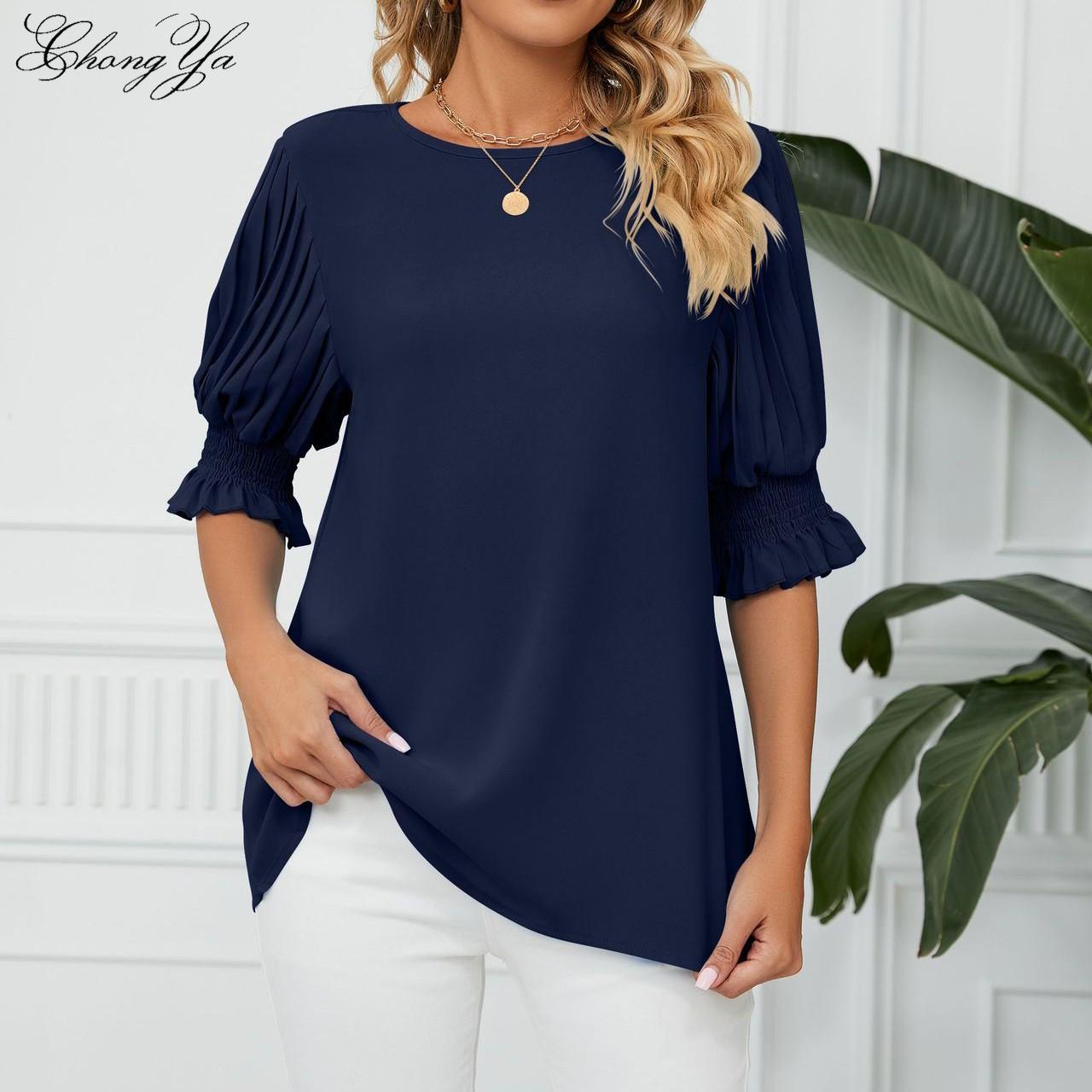 Женские шифоновые топы — фото 3