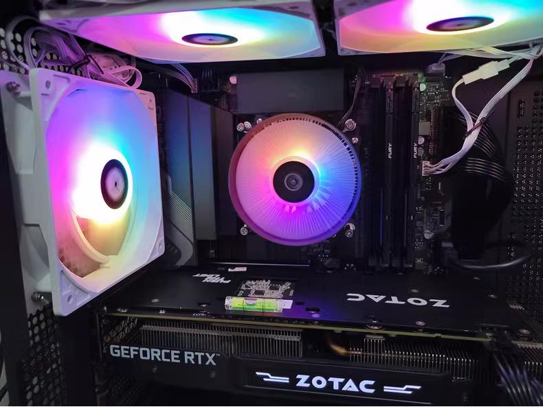 Desktop ITX CPU Cooler Fan for 12th Gen with Thick Copper Core and Silent Cooling