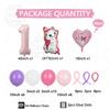44pcs Marie Cat Balloons Baby Pink Girl Birthday Party Balloons Decoration Cartoon Marie Cat Animal Pet Baloon Baby Shower Decor