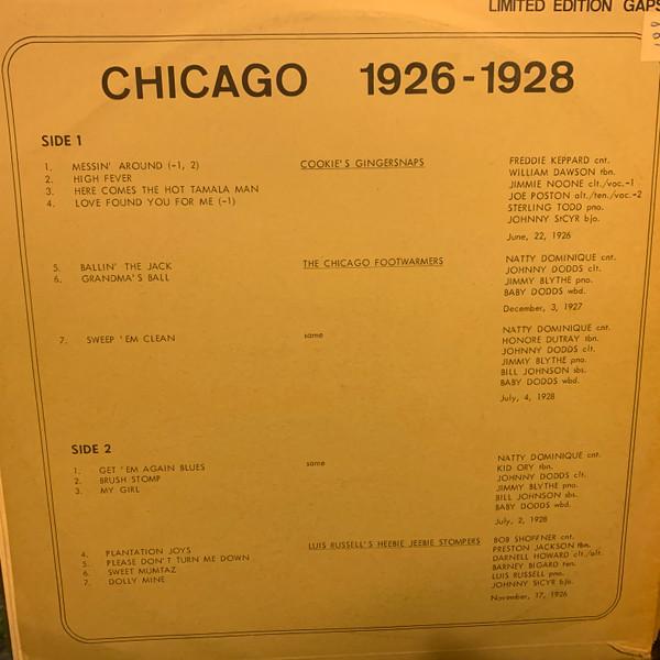 

LP Record VARIOUS - Chicago 1926-1928 GAPS030 Gaps US Jazz Used