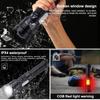 30W 4 In 1 Zoomable Hunting Flashlight 4000LM White+Green+Red+Blue 7 Modes Multi-color Outdoor Waterproof Type-C Charging Torch