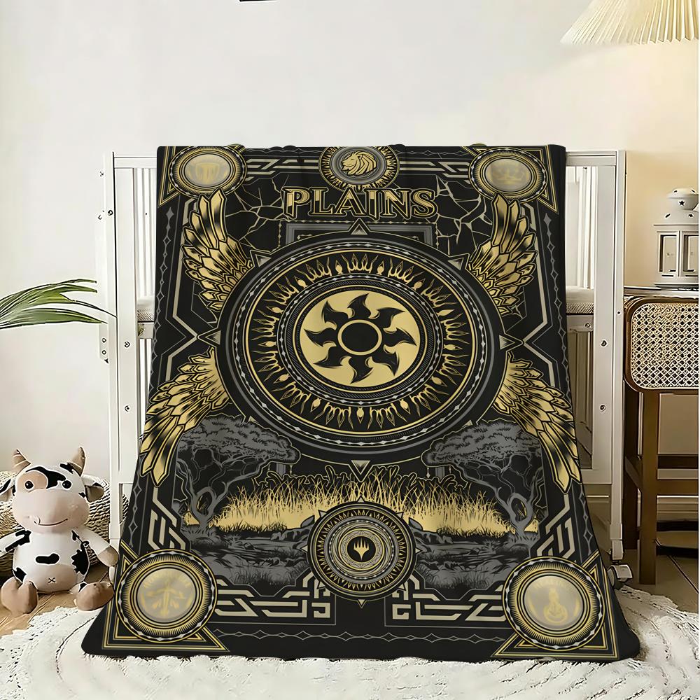 Magic The Gathering Throw Soft Flannel Throw Blanket, Lightweight Breathable Summer Nap Blanket For Sofa Home Travel Cozy Decor