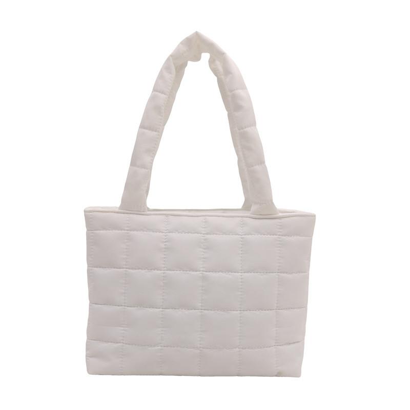 Chic Comfortable Shoulder Tote Bag With Spacious Interior And Unique Plaid Pattern For Daily Use